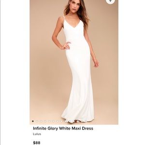 New Infinite Glory White Maxi Dress Size S in White